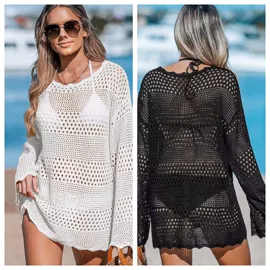 沙滩裙;沙滩防晒服;女式针织衫