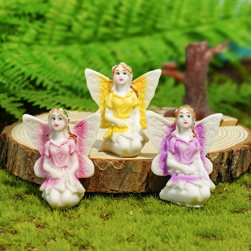 Decoración de hadas de flores pequeñas Decoración de micro paisaje Decoración de acuario Juego de arena de corazón Juego de mesa de arena Artesanía de resina