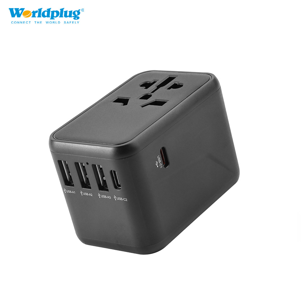 全球通用45W转换充电器多功能扩展插座转换器旅行转换插座一转多
