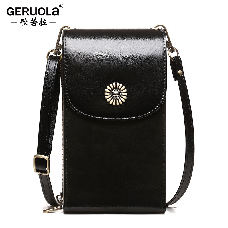 2025 nuevo bolso para teléfono móvil para mujer, bolso pequeño de mensajero de verano, hombro de cuero para teléfono móvil, mini bolso vertical para teléfono móvil para mujer