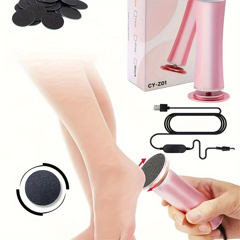 Electric Foot Remover con 60 Sandpaper Discs usb Powered