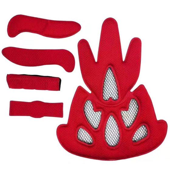 in stock wholesale mountain bike motorcycle helmet liner sponge riding chin pad sponge helmet liner