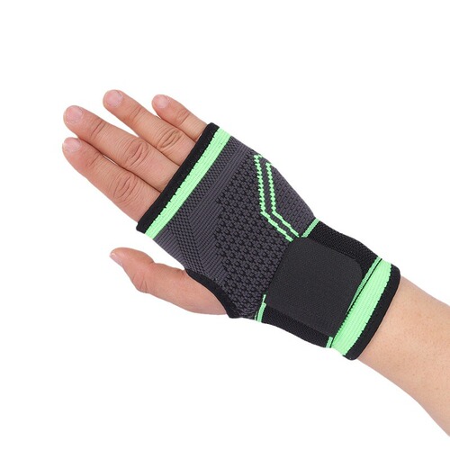 Sports tape fitness palm guard basketball knitting outdoor cycling badminton professional wrist guard gloves men warm
