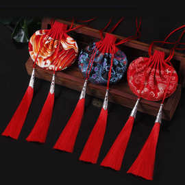 宫廷特色流苏香囊挂件 小香包 随身绵缎中国风香袋厂家批发定