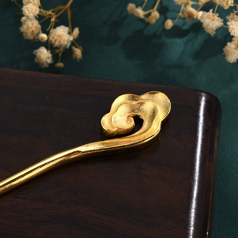 Медная ретро-заколка для волос, китайская шпилька, ханьфу, подарок на день рождения