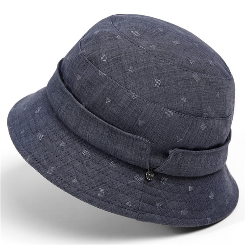 Women's Spring and Summer Flat Brim Bucket Hat for Middle-Aged and Elderly, Simple Mother Hat, Thin Rim Fabric Hat, Fisherman Hat, Sun Protection Hat
