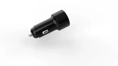 Car phone holder, Charging Navigation Mobile Phone Holder - black-car-charging-head