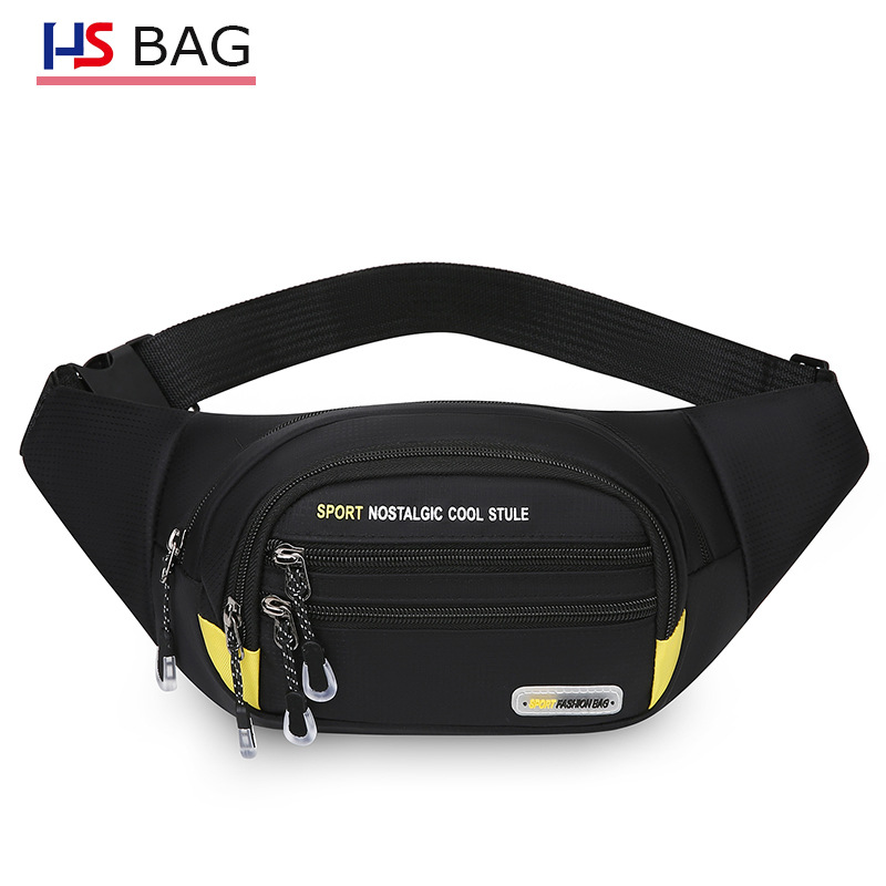 Wholesale Men's Waist Bag Korean Style Casual Multi-Functional Shoulder Crossbody Bag Business Wallet Sports Wear-Resistant Chest Bag