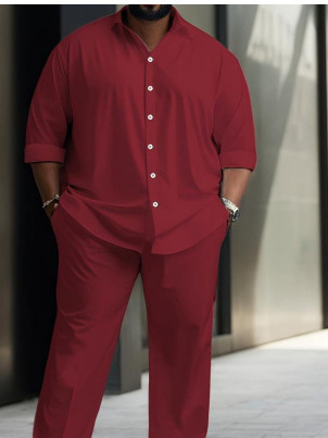 Spring men's shirt casual sports suit