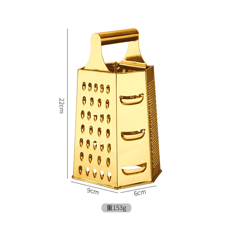 Acero inoxidable multifuncional creativo seis lados planado verduras y frutas cortador de tira con pasamanos queso cortador de queso