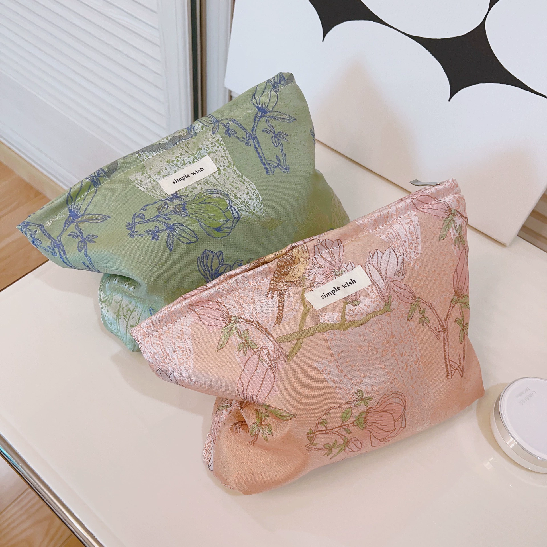 Фиолетово-розовая Floral маленькая клатч‑сумка, косметичка, хранилище