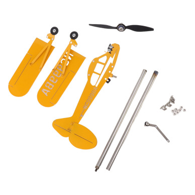 Estación independiente de metal hierro aviones modelo adornos giratorio