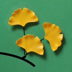 Yiming Ginkgo Leaf Resin Fridge Magnet | Magnetic Attraction | Creative Cultural Gift & Craft Product