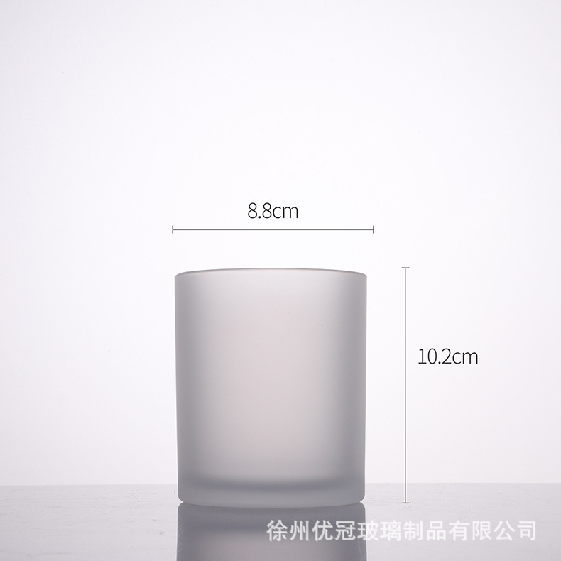 Aromaterapia colorido vela taza al por mayor helado redondo frasco de vidrio con tapa decoración del hogar candelabro adornos