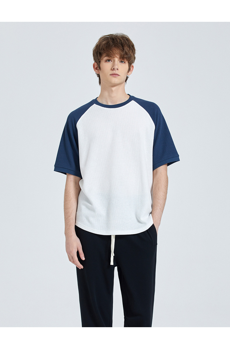 撞色华夫格短袖男t恤潮牌 (14).jpg