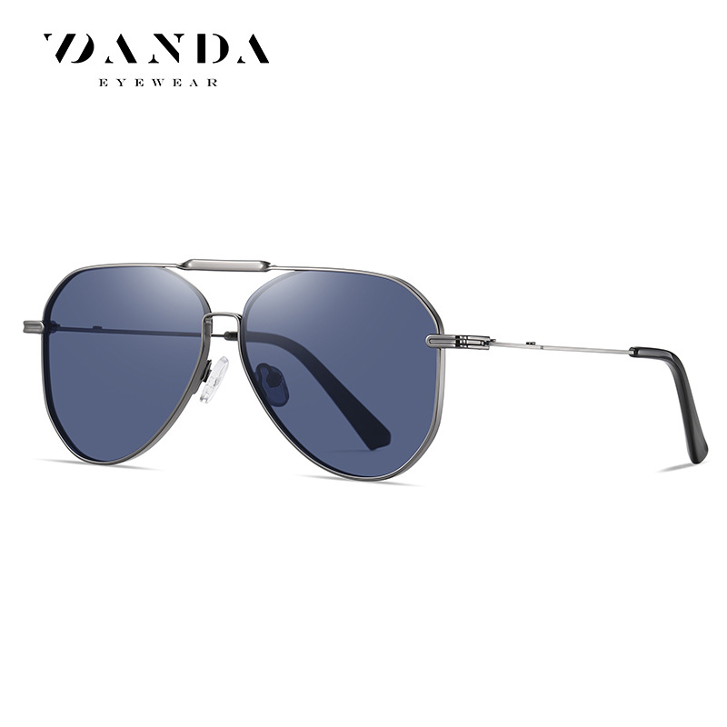 Nuevas gafas de sol polarizadas de conducción de los hombres a prueba de UV gafas de sol JS8557 piloto doble haz gafas de sol de moda