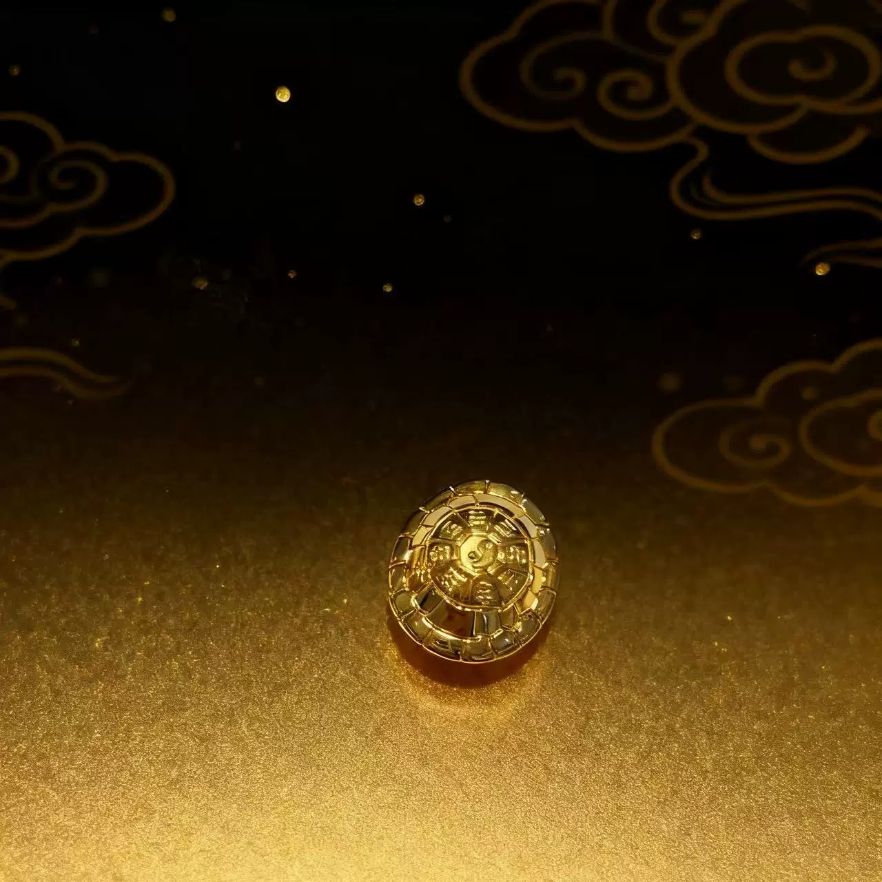 18k AU750黄金饰品古风国潮长寿龟手饰项饰配件男女同款水贝直发