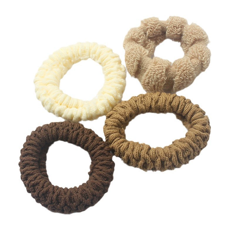 Волнистое полотенце, стильная хвостик, мощная прочнаяHair rope
