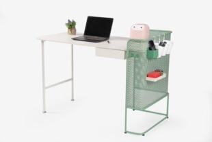 Computer desk with drawer Home office writing desk storage rack, modern and simple style laptop