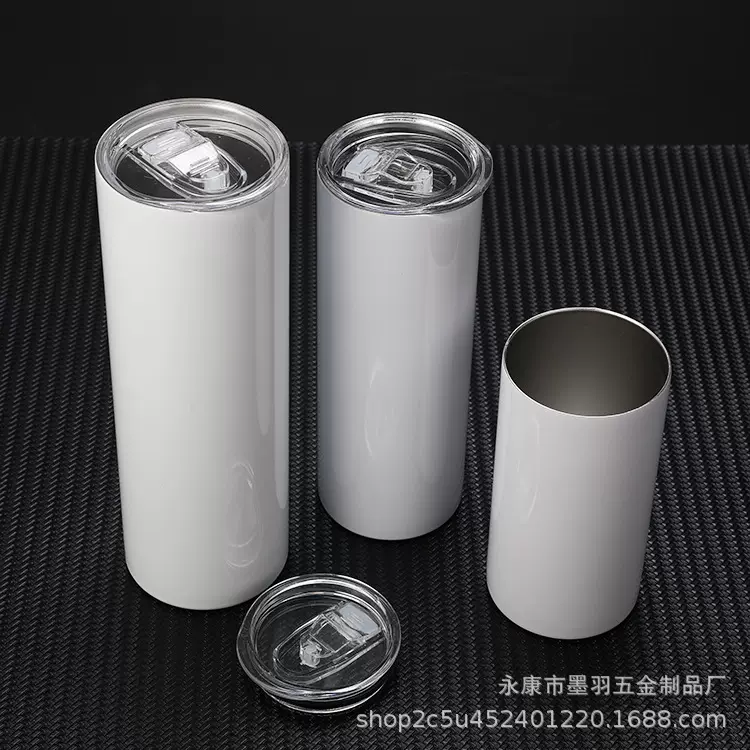 20oz热升华直杯双层不锈钢保温杯30oz直筒杯15oz直筒杯真空吸管杯
