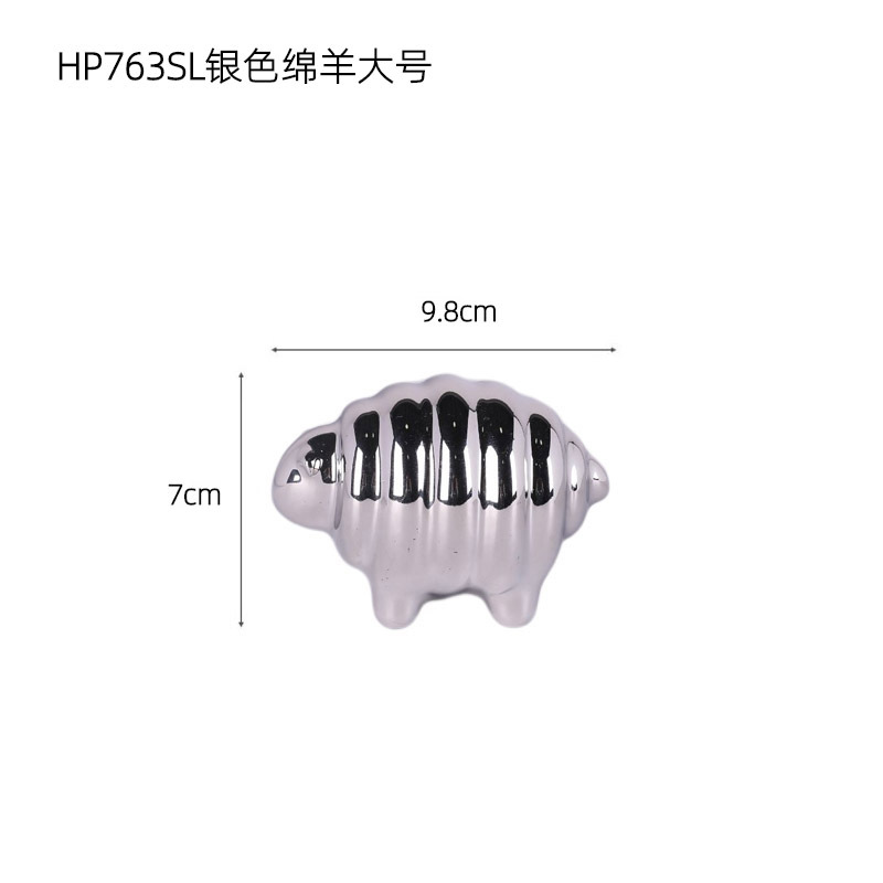 HP763SL ovejas de plata de gran tamaño