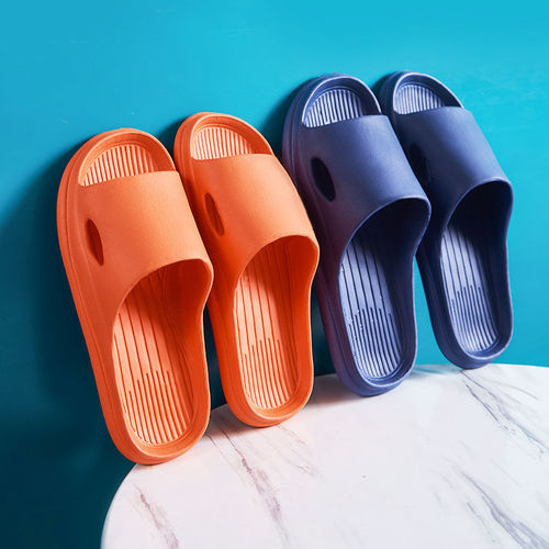 Home slippers for women summer indoor home couple bathroom bathing Korean version soft bottom men's slippers non-slip mute