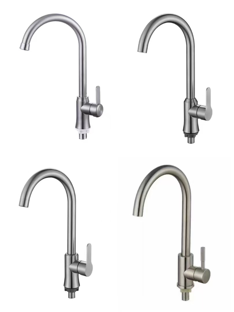 Southeast Asian single cold water kitchen sink, balcony laundry sink faucet, household rotatable single cold faucet, stainless steel undefined