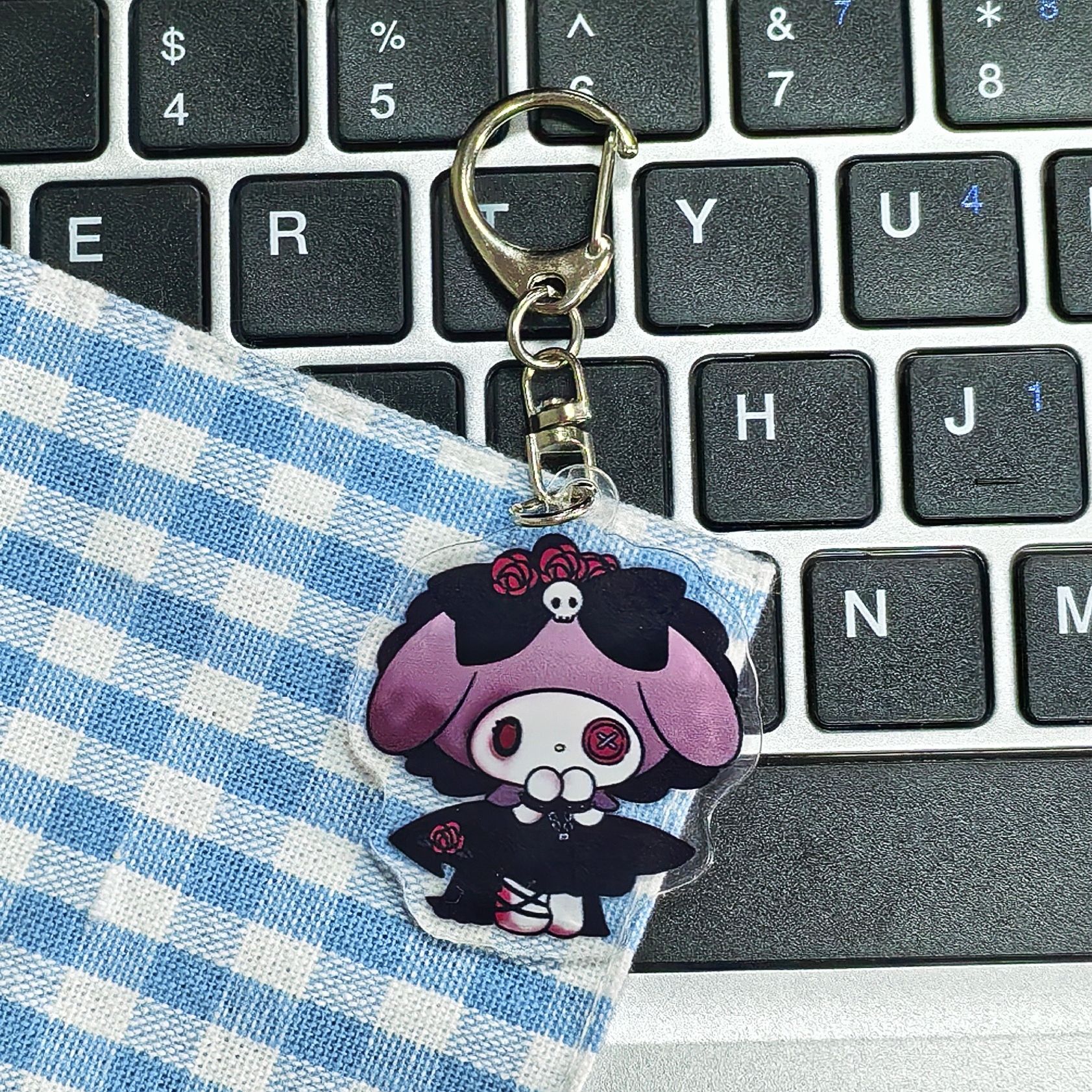 クロミ美楽ティ小衆暗黒風アクリルキーホルダー少女心三麗鴎カップルストラップアクセサリー