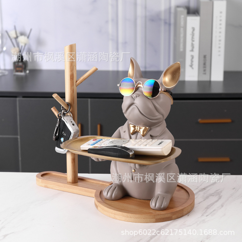 Gancho de cubo francés caja de almacenamiento de escritorio pasillo creativo clave joyería decoración hogar Puerta de almacenamiento de artículos diversos