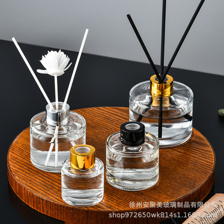 Botella de aromas de caña flor seca perfume transparente botella de fragancia transfronteriza 50ml botella de aromas de fijación