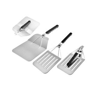 In stock household pizza wheel knife with handle stainless steel baking pizza shovel large easy-to-operate pizza transferer