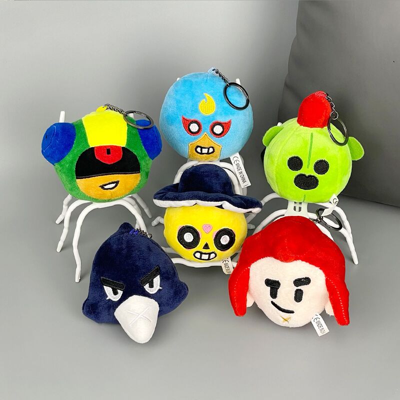 Cross-Border New Product: Wild Brawl Spike Keychain Plush Toy Doll Toy Claw Machine Prize
