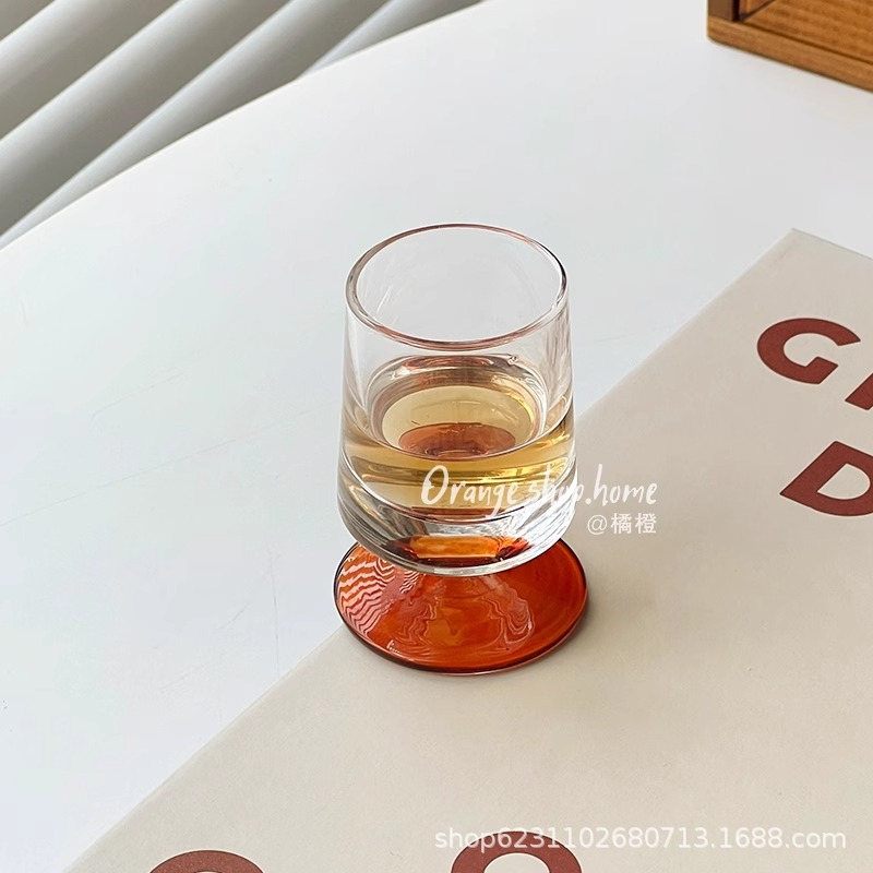 Transparent glass high quality small wineglass for home use