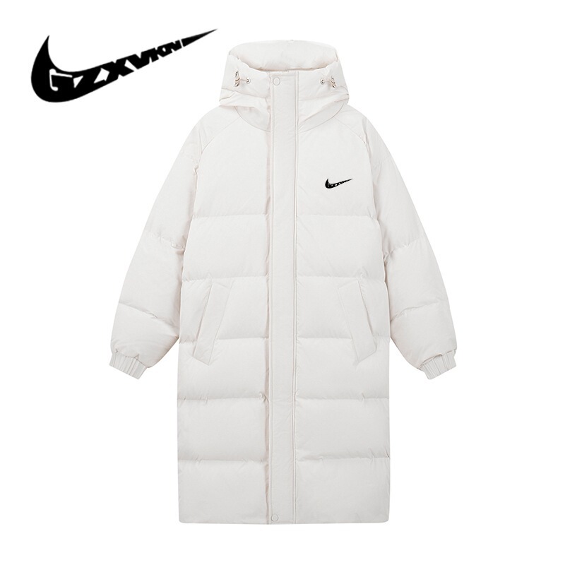 Cross-border men's clothing 2024 winter long down jacket for men and couples, trendy brand, white duck down, warm and cold-resistant coat