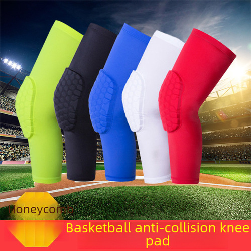 Basketball knee pads honeycomb impact protection extended professional training equipment unisex basketball equipment sports protective gear