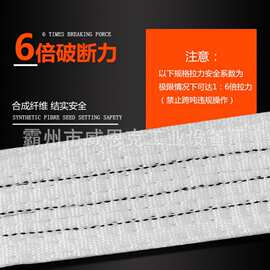 加厚涤纶扁平吊装带构件柔性捆绑吊运防割耐磨起重吊带
