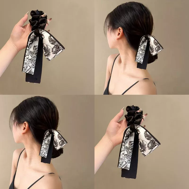 Новый китайский стиль чернил бант с повязкой на голову супер фея