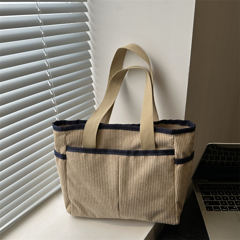 Bolsa de alta capacidad bajo la axila de moda versátil para mujeres 2024 nuevo otoño invierno velcro bolsa de viaje bolsa de hombro