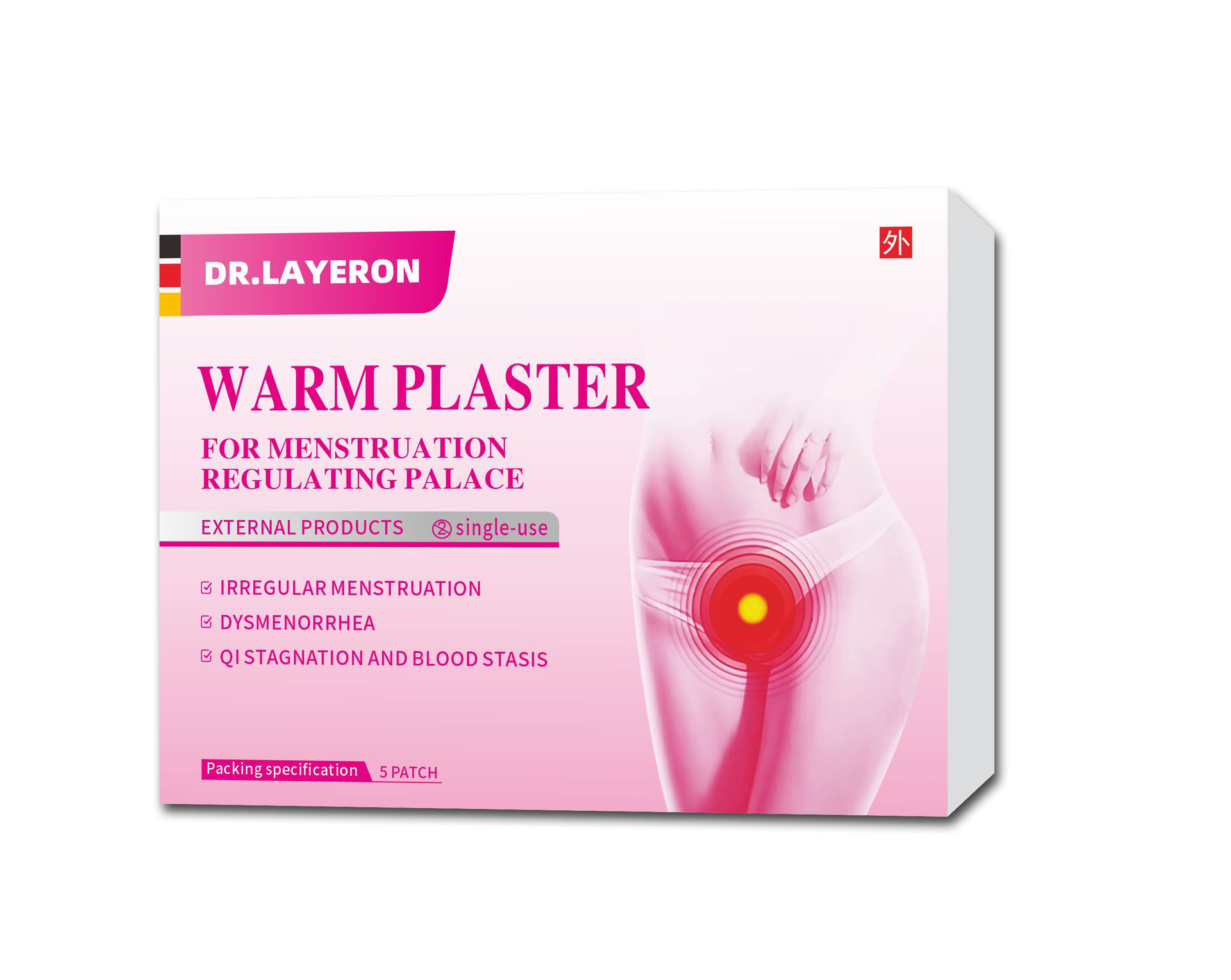 Parche Calentador y Alivio Menstrual Dr. Lai'er (Versión en Inglés)