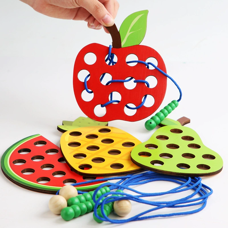 Деревянная игрушка-фрукт для детского сада Montessori, раннее образование