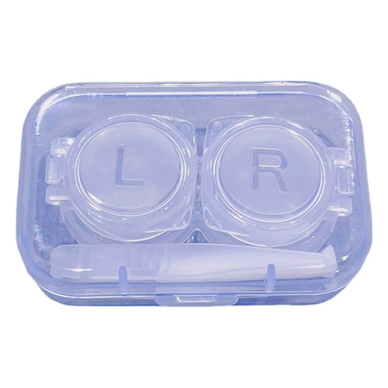 Простой портативный мини-чехол для контактных линз сменный ящик для хранения косметический контакт двойная коробка маленькая Пинцет оптом 113