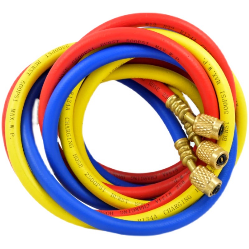 大圣加液管R410A冷媒管雪种表管空调加氟管 加液管 三色管 压力管