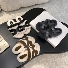 2025ܛ���ﶬ�¿�ƽ��һ���Ϻ�ɫëë��Ь�⴩ë������ЬŮ