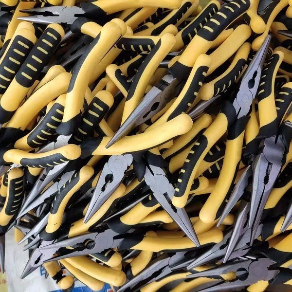 Un gran número de en stock pines domésticos 8 pulgadas de acero de tornillo puede cortar clavos alicates de alambre de una pieza de partida