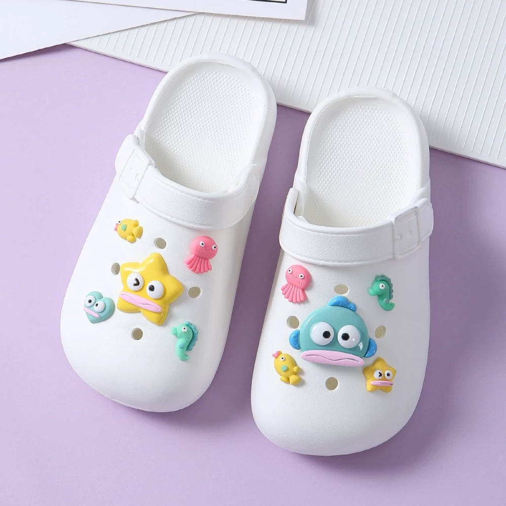 Cute removable cartoon slippers, brand accessory, footwear buckle, DIY
