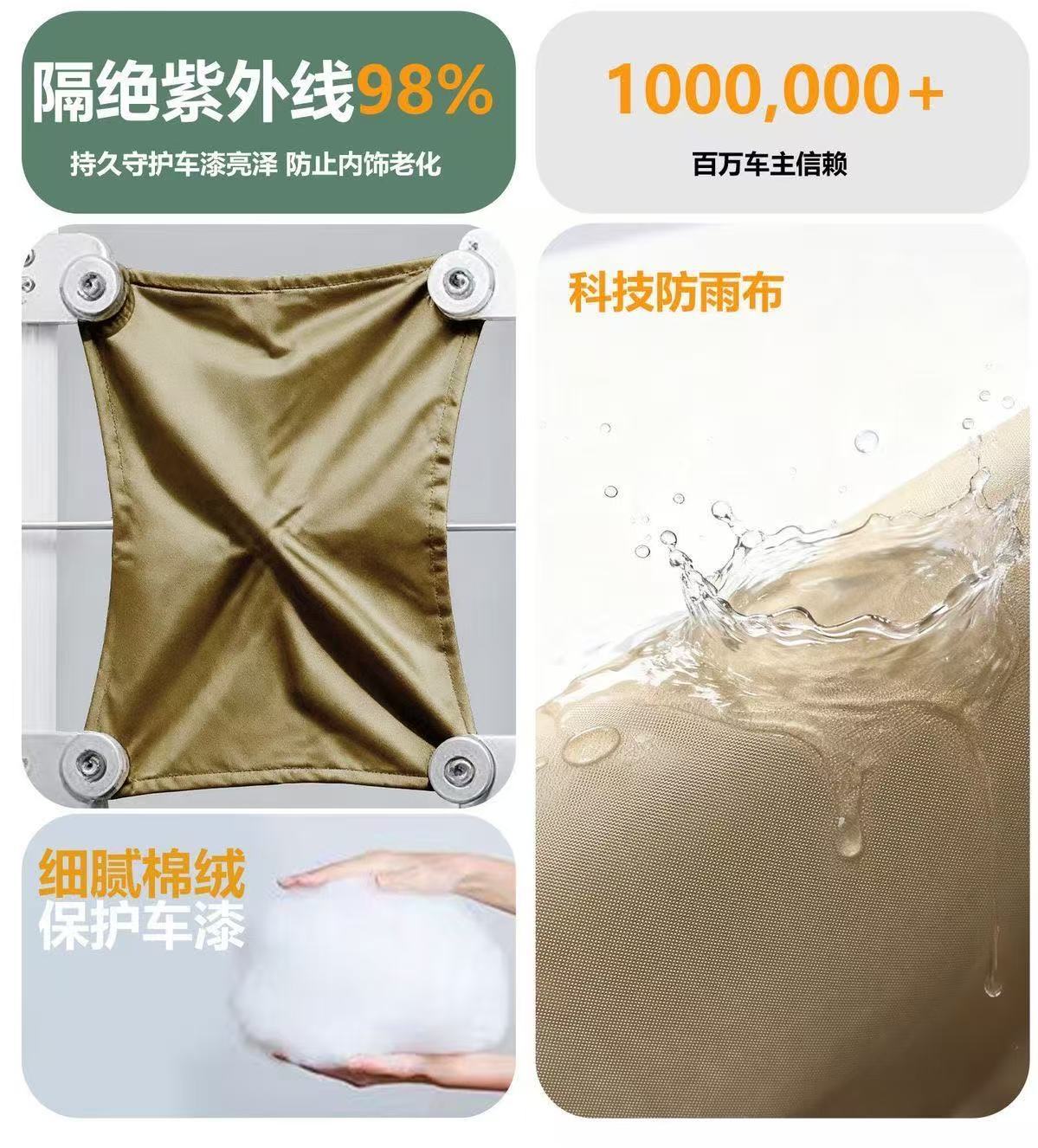 Cross-Border Foreign Trade Amazon Car Cover, Full Cover, Sun Protection, Heat Insulation, Rain and Snow Protection, Dustproof, Suitable for All Seasons