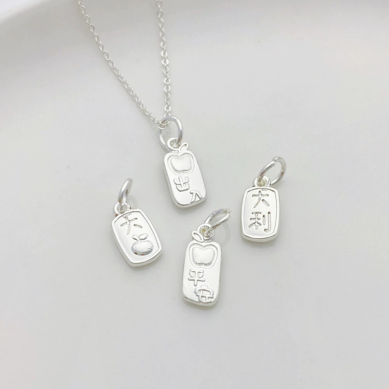 Серебряная подвеска, ручка, браслет, ожерелье, аксессуар, материал, для удачи, ручная работа