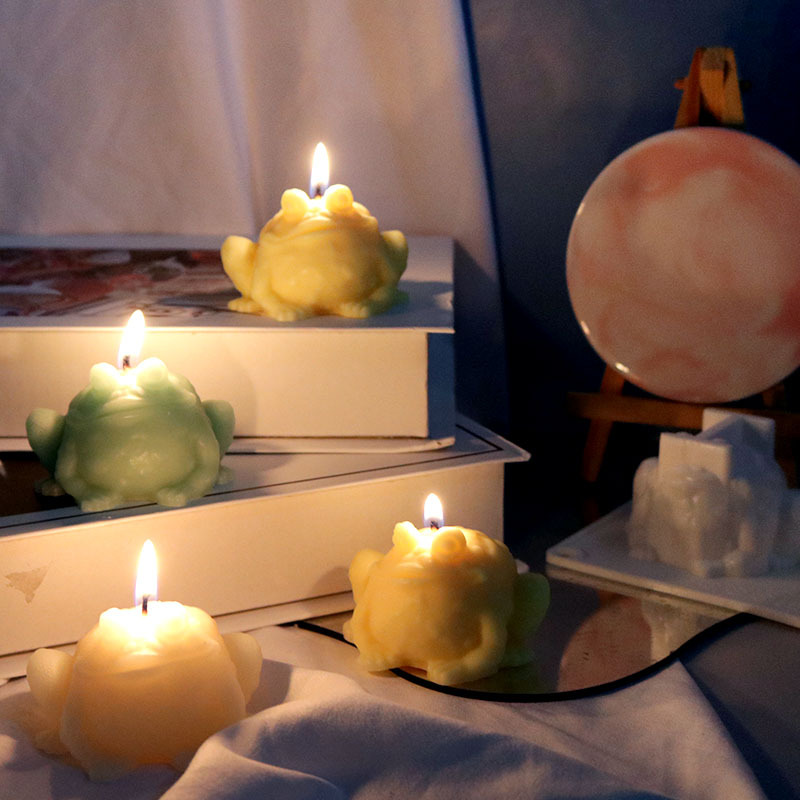 Zhongcheng diy candle mold toad aromatherapy candle silicone mold mirror resin Amazon hot new products