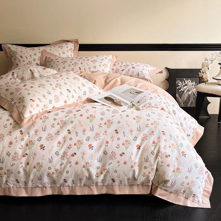 100% algodón molido, sábanas de cama de algodón