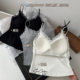 Summer New French Thread Lace Camisole Women's Belt Latex Chest Pad Slimming Pure Base Beautiful Back Top